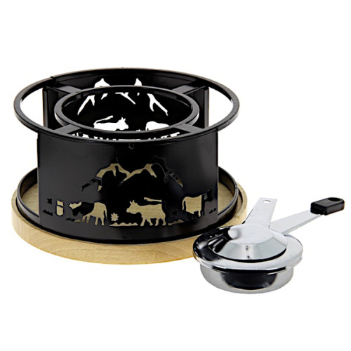 Table And Cook - Réchaud à fondue vache noir - 3008209f - TABLEANDCOOK - Appareil à fondue