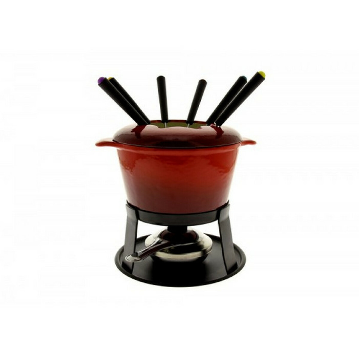Appareil à fondue Table And Cook Service à fondue 6 fourchettes rouge - hhf0255 - TABLEANDCOOK