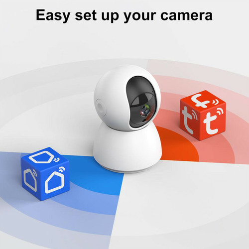 Caméra de surveillance connectée TALLPOWER C23 Caméra de surveillance intérieure, Ultra HD 2K, WiFi 2,4 GHz - 1 pièce
