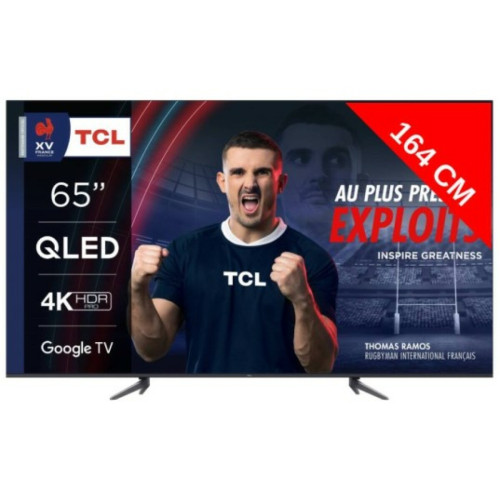 TCL - TV QLED 4K 164 cm TV 4K QLED 65QLED770 Google TV TCL  - TV 56'' à 65'' 65
