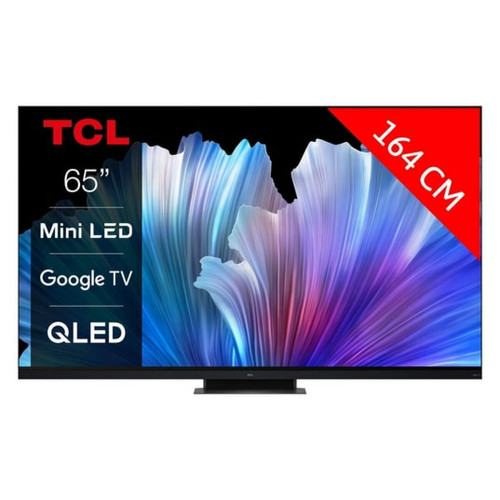 TCL - TV QLED 4K 164 cm TV 4K Mini LED QLED 65C931 144Hz Google TV TCL  - TV QLED 65" TV, Home Cinéma