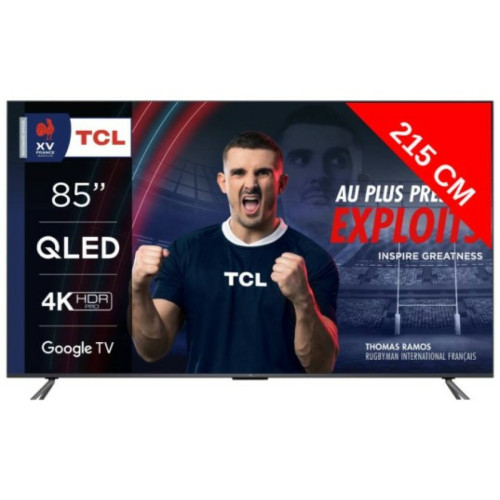 TCL - TV QLED 4K 215 cm TV 4K QLED 85QLED770 Google TV TCL  - TV 66'' et plus Smart tv