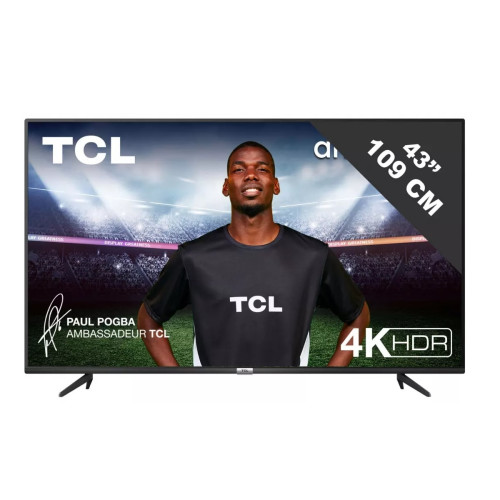TCL - 4khdr slim.109.1500ppi.androidtv - 43p615 - TCL TCL  - TV, Télévisions 4k uhd