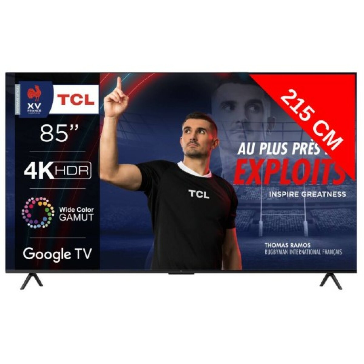 TCL TV LED 4K 215 cm TV 4K HDR 85UHD870 Google TV