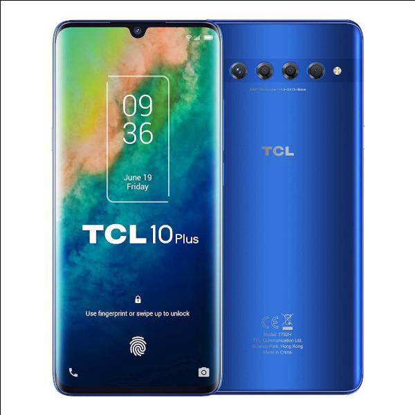 Smartphone Android TCL TCL 10 Plus 6Go/256Go Bleu (Moonlight Blue) Dual SIM T782H