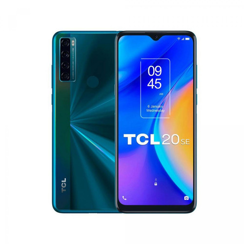 TCL - TCL 20 SE 4 Go / 64 Go Vert (Aurora Green) Double SIM T671H - Smartphone Android TCL