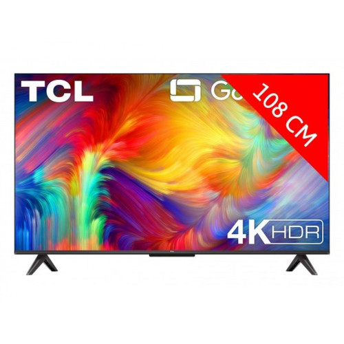 TV 40'' à 43'' TCL TV LED 4K 108 cm HDR 43P731 Google TV