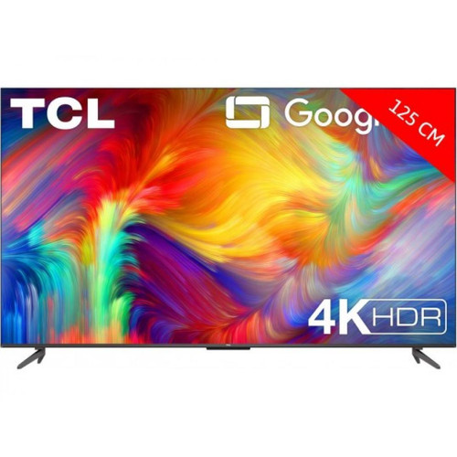 TCL - TV LED 4K 127 cm TV 4K HDR 50P731 Google TV - TV 50'' à 55'' TCL