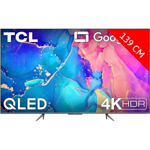 TV 50'' à 55'' TCL TV QLED 4K 139 cm TV 4K QLED 55QLED760 Google TV