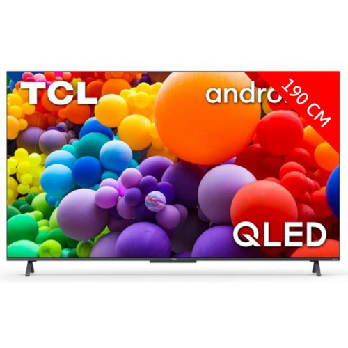 TCL - TV QLED 4K 189 cm TV 75C721 QLED 4K UHD SMART ANDROID TV - TV, Télévisions TCL