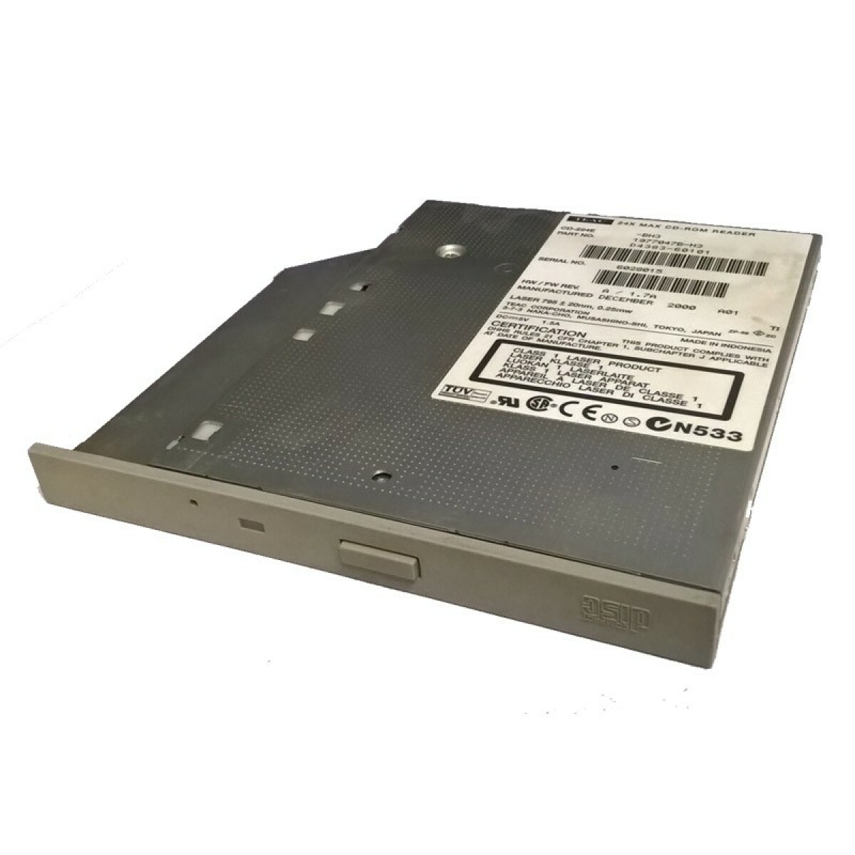 Lecteur Blu-ray Teac Lecteur CD SLIM Drive TEAC CD-224E IDE ATAPI PC Portable Dell Optiplex SFF Gris