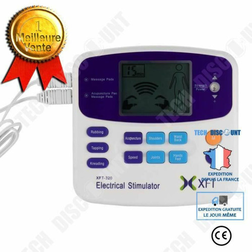 Appareil de massage électrique Tech Discount TD® Électrique Stimulateur Masseur Machine Numérique Massage Relaxation