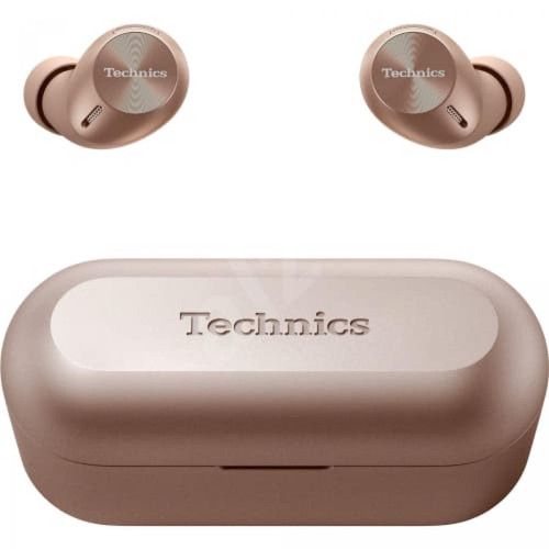 Technics - EAH-AZ40 Ecouteurs Sans Fil Bluetooth 6 Micros Charge Rapide Or Rose - Micro-Casque Intra auriculaire