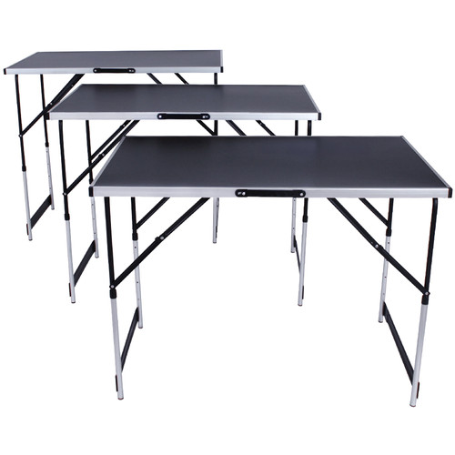 Tectake - 3 tables à tapisser - Rangements modulables atelier