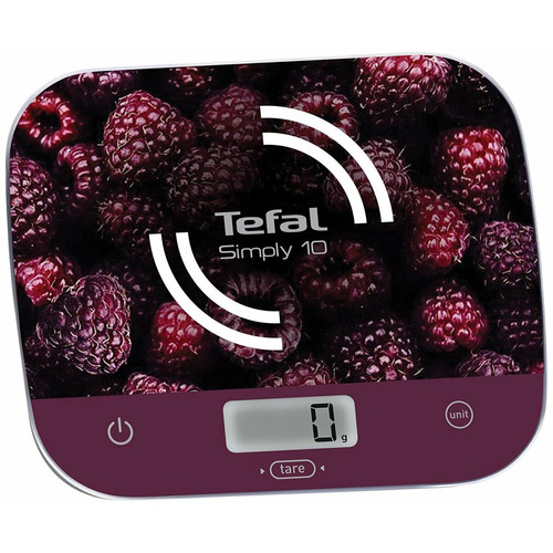 Tefal - Balance de cuisine électronique 10kg - 1g framboise - bc8000v0 - TEFAL Tefal  - Préparation culinaire Tefal