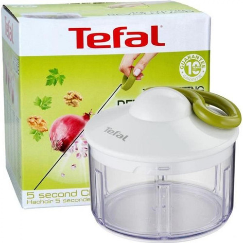 Tefal - Tefal K1330404 Hachoir 5 sec manuel 500ml, Lames acier inoxydable haute qualité, Découper, Hacher, Mixer, Cuisine rapide et fa Tefal   - Tefal