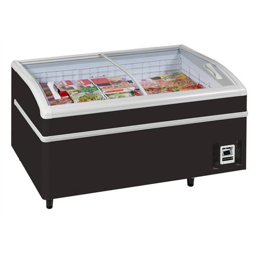 Tefcold - Réfrigérateur congélateur de supermarché noir SHALLOW 150B-CF - Tefcold Tefcold - Vitrine réfrigérée Electroménager