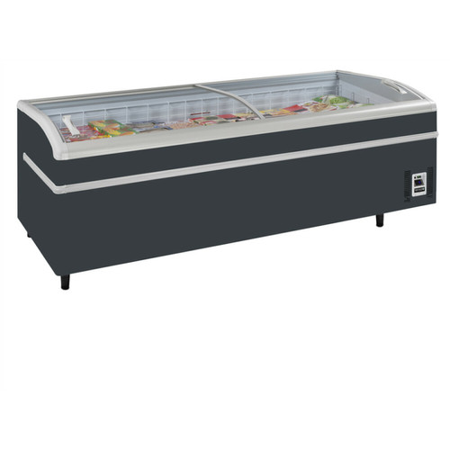 Tefcold - Réfrigérateur congélateur de supermarché gris SHALLOW 250A-CF - Tefcold Tefcold  - Vitrine réfrigérée Electroménager