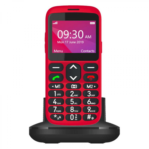 Telefunken - Téléphone mobile portable senior S520 ROUGE TELEFUNKEN 2G Telefunken   - Téléphone mobile Telefunken