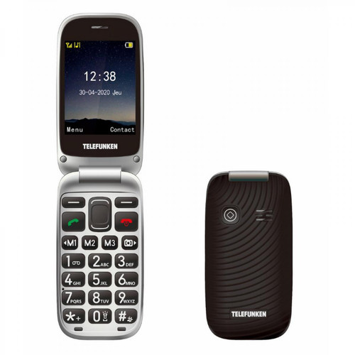 Telefunken Téléphone portable Telefunken S560 noir senior