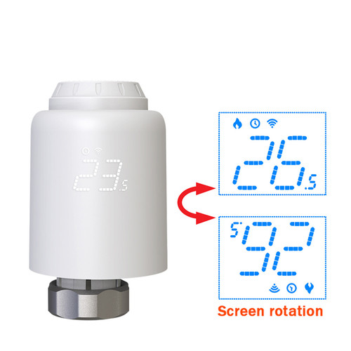 Robinets et vannes Vanne de radiateur thermostatique Tellur Smart WiFi RVSH1, LED, blanc
