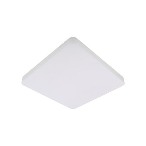Plafonniers Plafonnier LED Tellur WiFi, 24W, blanc/chaud, variateur, carré, blanc