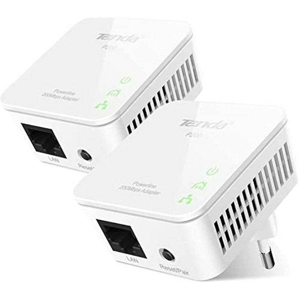 CPL Courant Porteur en Ligne Tenda Tenda P200 Twin Pack 200 Mbit/s Ethernet/LAN Blanc 2 pièce(s) - Adaptateurs réseau CPL (200 Mbit/s, IEEE 802.3,IEEE 802.3u, Fast Eth