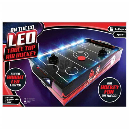TENDER TOYS - Tender Toys Table d'air hockey avec lumières LED 48,5x30x8,5 cm TENDER TOYS  - Air hockey