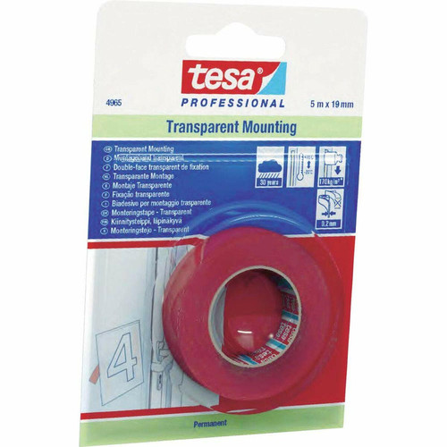 Tesa - Ruban adhésif double face TESA 4965 Extérieur Transparent (19 mm x 5 m) Tesa  - Tesa