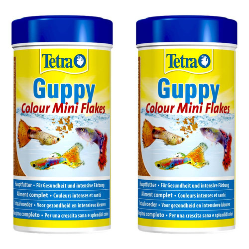 Tetra - Aliment complet Tetra guppy colour 250 ml (Lot de 2). - Tetra