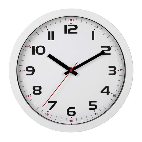 Tfa-Dostmann - TFA-Dostmann Horloge Murale analogique en Verre Plastique Blanc 305 x 38 x 305 mm Tfa-Dostmann  - Tfa-Dostmann