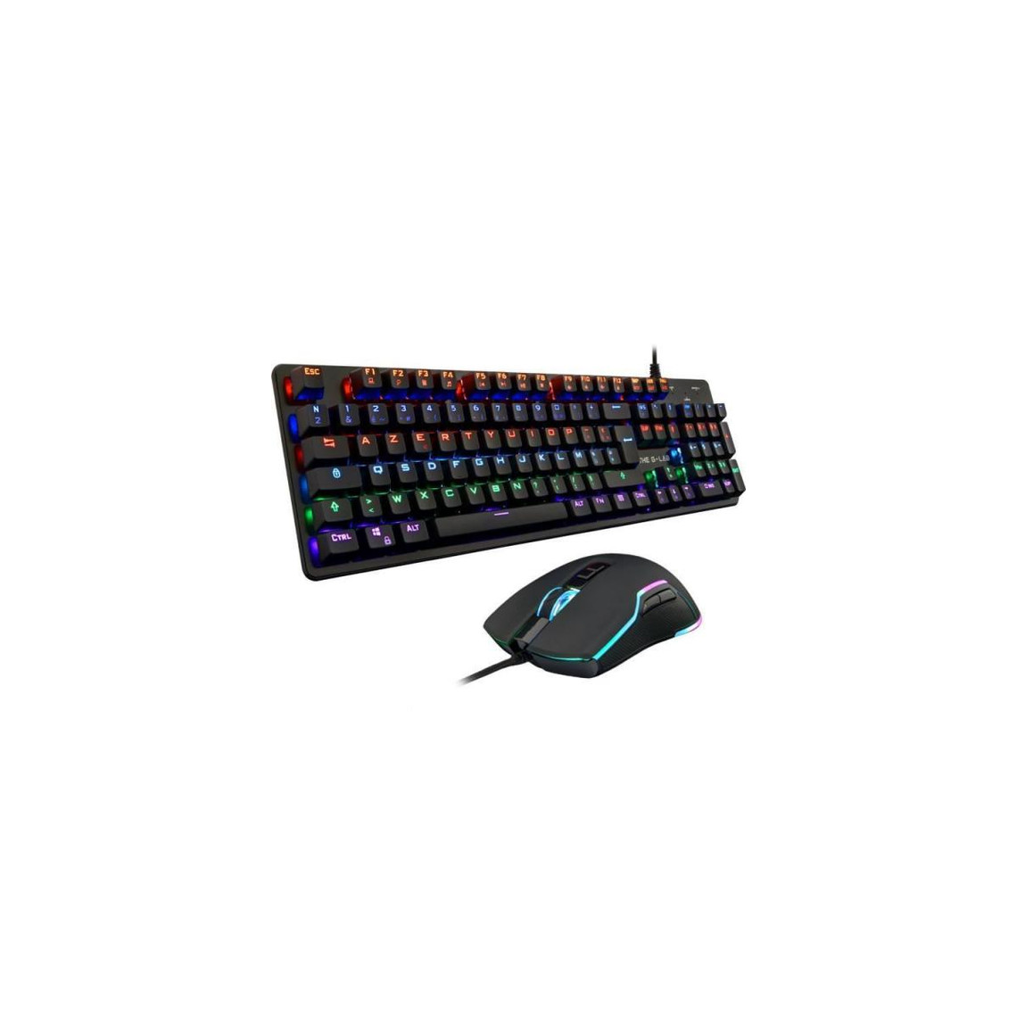 The G-Lab Combo CARBON - THE G-LAB - Pack Clavier et Souris Gamer RGB Filaire - Clavier Gaming Mécanique