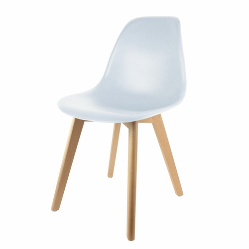 The Home Deco Factory - Chaise scandinave Coque - H. 83 cm - Blanc The Home Deco Factory  - Chaises The Home Deco Factory