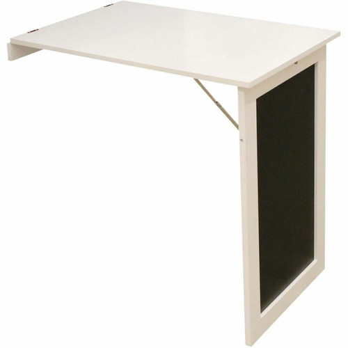 The Home Deco Factory - Table murale pliante avec tableau ardoise Ezio. The Home Deco Factory  - Tables d'appoint Campagne
