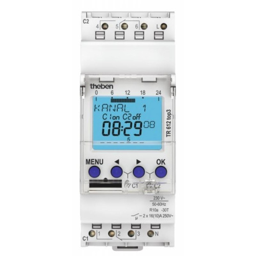 Theben - interrupteur horaire - digital - 24h / 7j - 230v - compatible obelis - theben 6100130 Theben  - Télérupteurs, minuteries et horloges