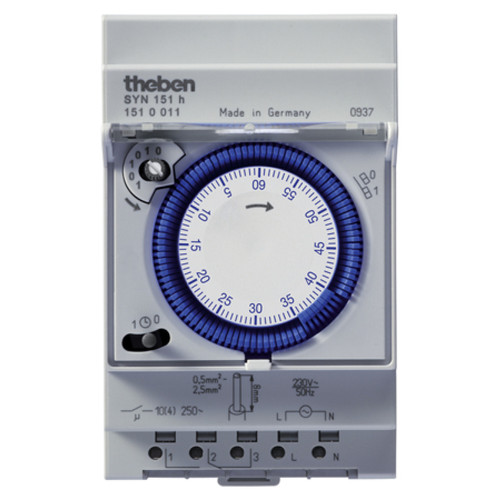 Theben - horloge horaire 1 contact no-nf theben syn 151 h Theben  - Télérupteurs, minuteries et horloges