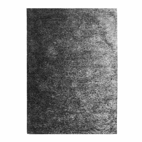 Thedecofactory - INTENSE - Tapis texturé vintage noir cendré 120x170 Thedecofactory  - Décoration Noir et blanc