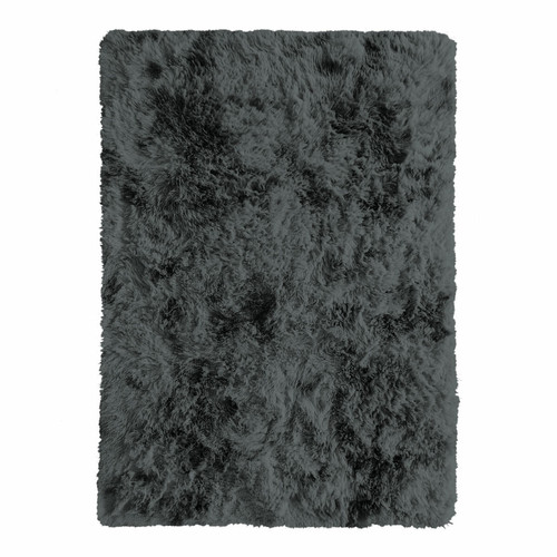 Thedecofactory - YOGI EFFECT - Tapis shaggy moderne gris foncé 120x170 Thedecofactory  - Tapis shaggy gris