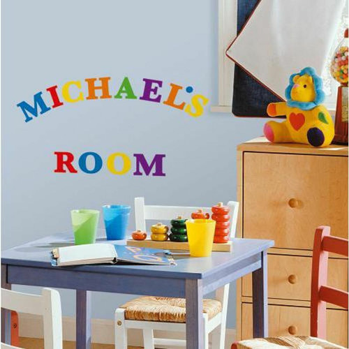 Thedecofactory - ALPHABET - Stickers repositionnables alphabet multicolore Thedecofactory  - Décoration chambre enfant Multicolore
