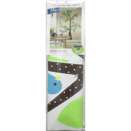 Décoration chambre enfant ARBRE GRAPHIQUE - Sticker repositionnable arbre géant printanier