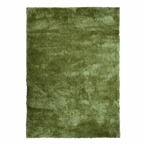 Thedecofactory - COCOON - Tapis à poils longs toucher laineux vert rouillé 160x230 Thedecofactory  - Maison