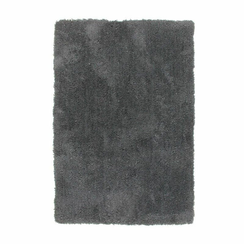 Tapis Thedecofactory COCOON - Tapis toucher laineux et extra-doux gris foncé 160x230