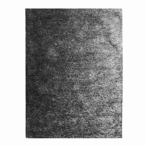 Thedecofactory - INTENSE - Tapis texturé vintage noir cendré 160x230 Thedecofactory  - Décoration Noir et blanc