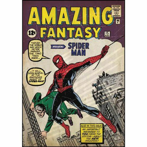 Thedecofactory - MARVEL SPIDERMAN COMIC BOOK - Stickers repositionnables Spiderman, Marvel Comic Book 61x87 Thedecofactory  - Décoration chambre enfant Multicolore
