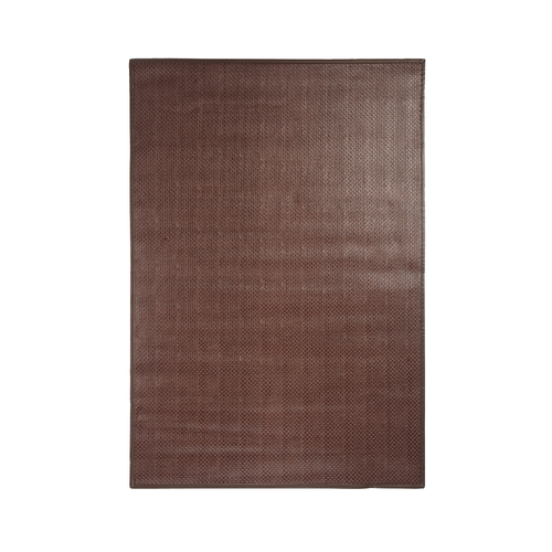 Thedecofactory - SKIN - Tapis en cuir chocolat 55x85 Thedecofactory  - Tapis