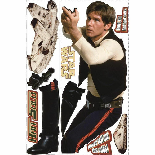 Thedecofactory STAR WARS HAN SOLO - Stickers repositionnables géants Han Solo, Star Wars 145x65
