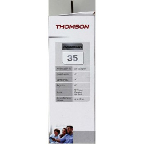 Thomson - 00132183 Antenne intérieure .AMP.TNT2 ANT1418BK PER.35 N Thomson  - Adaptateur TNT Thomson