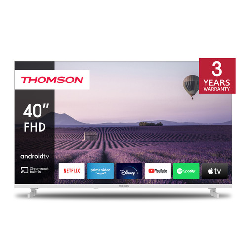 Thomson - 40" (101 cm) LED FHD Blanc Smart Android TV Thomson  - TV, Télévisions Full hd