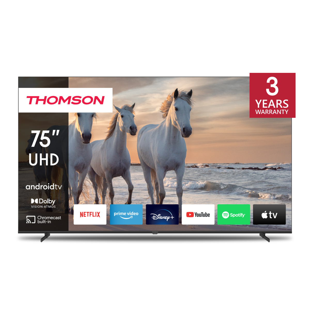 75? (189 cm) LED 4K UHD Smart Android TV