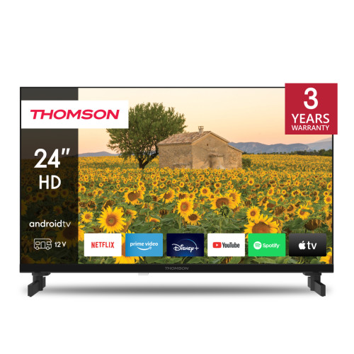 Thomson - 24" (60 cm) LED HD Smart Android TV 12V Thomson  - TV 32'' et moins